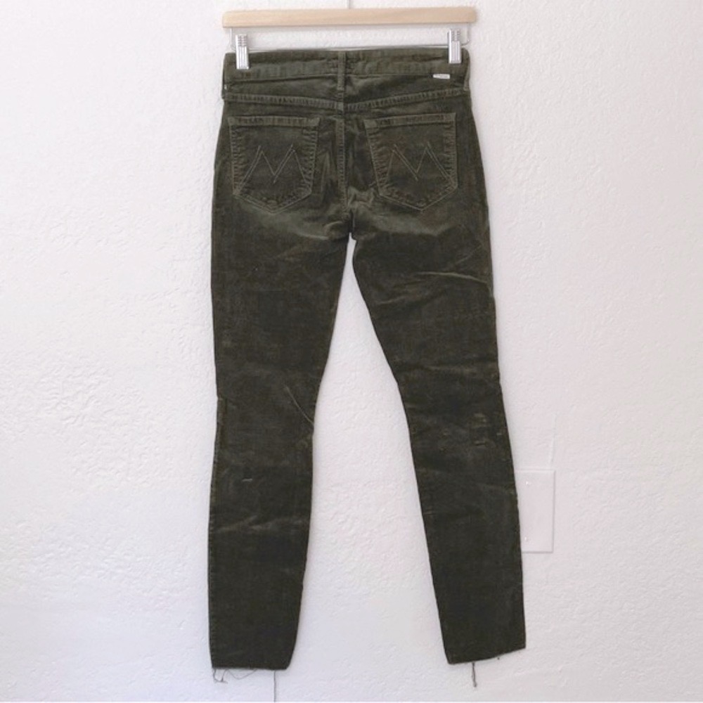 MOTHER Olive The Looker Ankle Fray Hopscotch Corduroy Pants Size 25‎